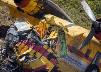 ACCIDENTE DE HIDROAVIÓN DURANTE LAS TAREAS DE EXTINCIÓN EN LOBIOS (ORENSE)