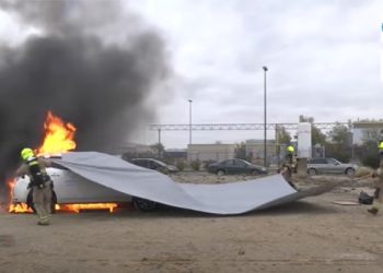 INCENDIOS DE VEHÍCULOS ELÉCTRICOS E HÍBRIDOS. HERRAMIENTA MUY INTERESANTE EN EL INICIO DE LA INTERVENCIÓN